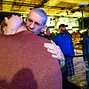 Adam Friedman gets hug from dad, Marc