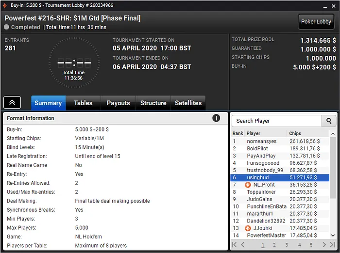 powerfest partypoker