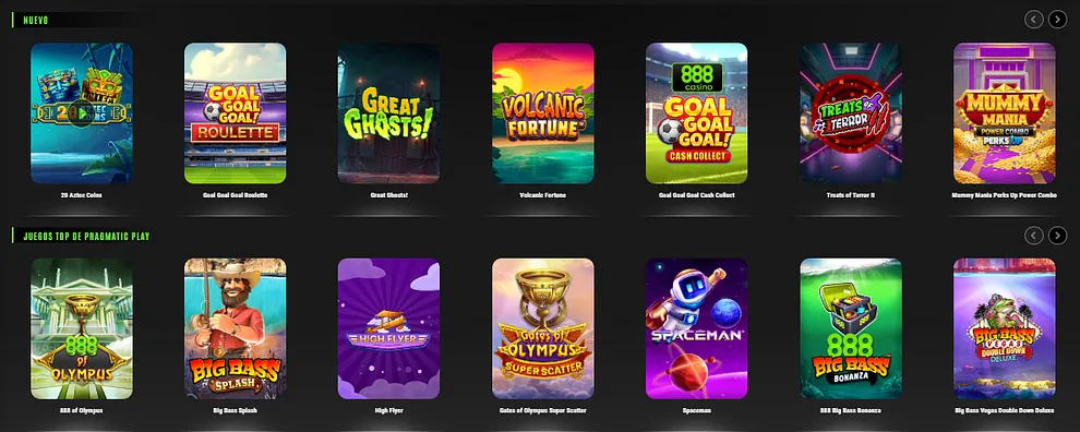 Slots en 888 Casino España