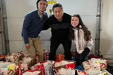 Bernard Lee and family