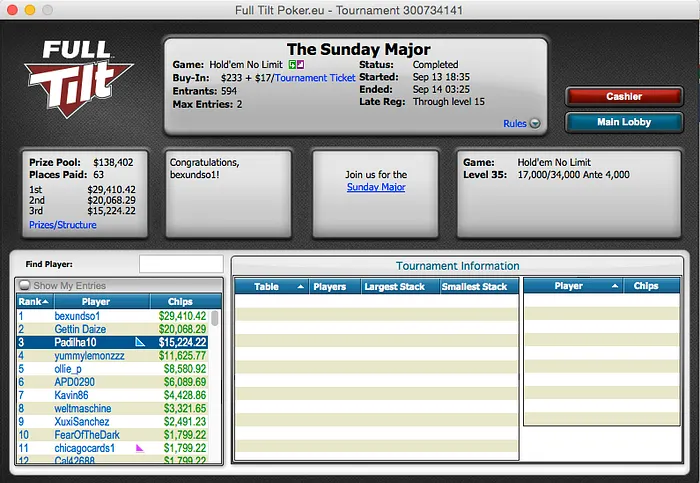 GeraldoCesar Crava 9 Rebuys (k) & Muitos Mais!! 103