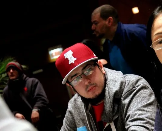 Eric Rappaport on Day 2 of Event 8 of the Borgata Winter Poker Open