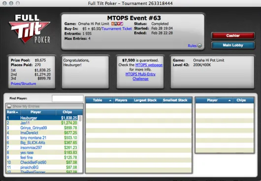 Micro Turbo Online Poker Series: Carnaval não Coloca Brasil em Jogo 103