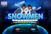 Três meses de freerolls e muito valor extra no Snowmen Festival do 888poker