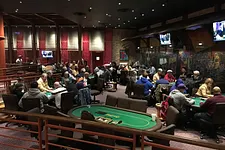 The Beau Rivage Poker Room in Biloxi, Mississippi