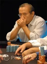 Sherkhan warms up those fingers in the Omaha event