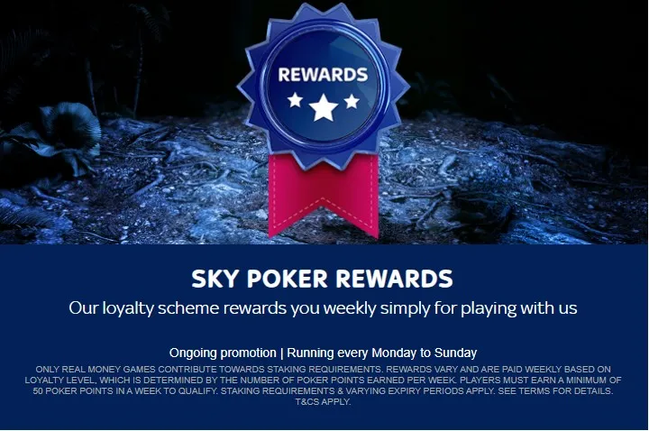 Sky Poker Rewards