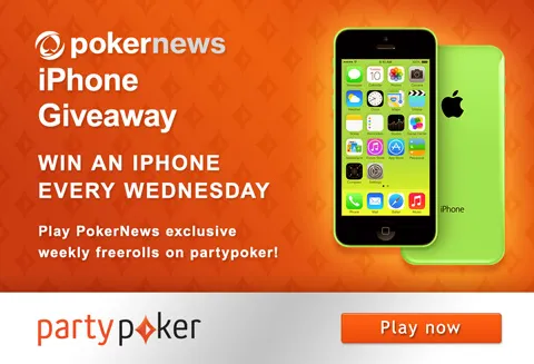 Win a New iPhone 5S Every Wednesday on partypoker! 0001
