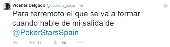 Twitt Vicente Delgado
