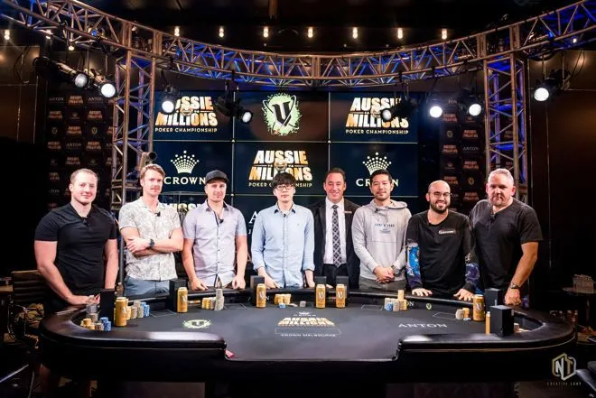 Mesa final do Main Event do Aussie Millions 2019