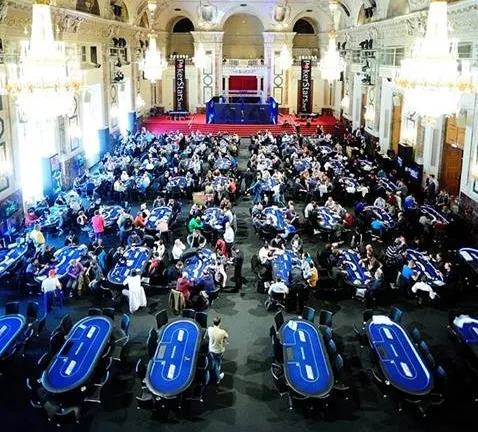 The stunning tournament room inside the Hofburg Palace. Photo courtesy of the EPT.