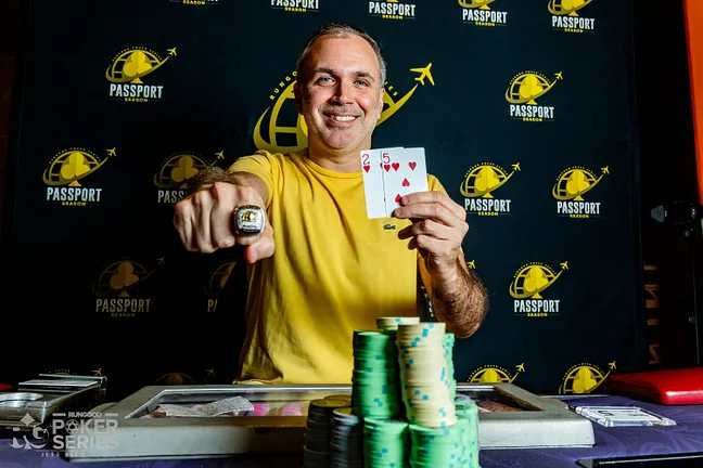 Sergio Giha $1,100 Main Event Winner