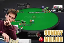 Mesa Final do Sunday Million com Tomás Paiva e Pedro Borba