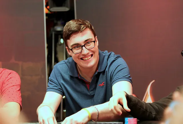 Adam Maxwell during the final table of the Grand Prix UK Main Event