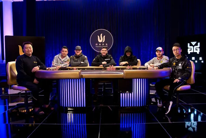 Mesa final do Evento #3 das Triton Poker SHR Series Jeju 2019