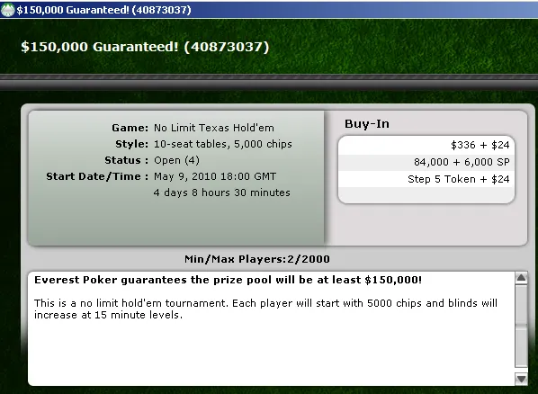 Amanhã às 21:00, Freeroll de Acesso ao 0,000 Garantidos na Everest Poker 101