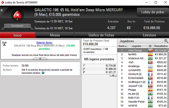 Galactic Series PokerStars