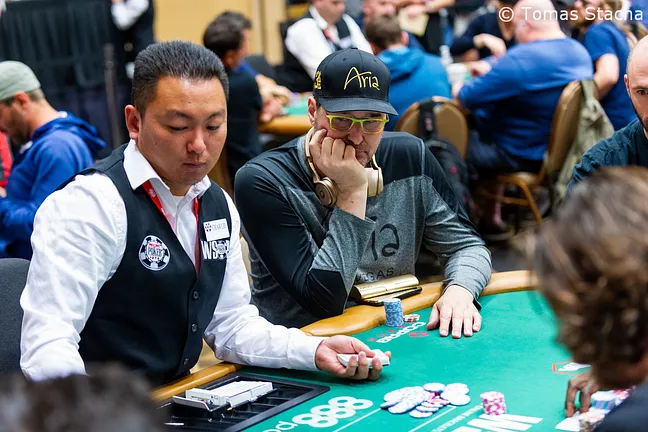 Phil Hellmuth (earlier in the WSOP)