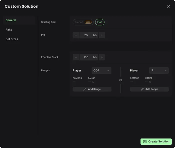 Custom Solving