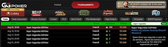 Super Segundas GGPoker