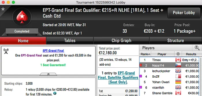 João "Naza114" Vieira 2º no Bounty Builder 9; Bubble da Grand Final do EPT & Mais 101