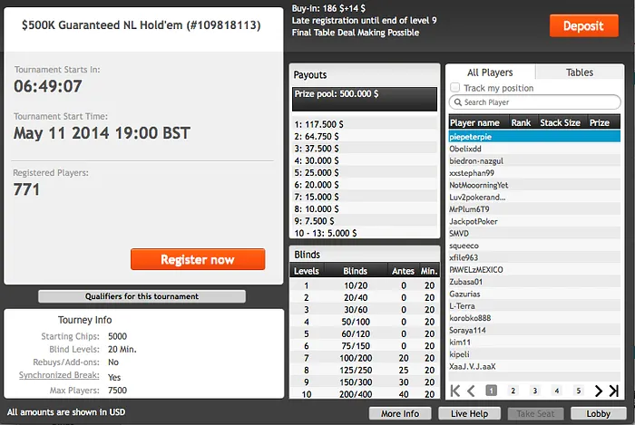 Partypoker Realiza o Maior Torneio do Ano Hoje às 19:00 - 0K GTD 101
