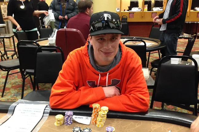 Tyler Caspers will be the Day 2 chip leader.