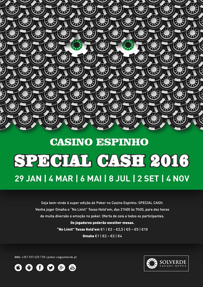 Special Cash Hoje (8 Julho) à Noite no Casino de Espinho 101