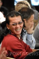 Scotty Nguyen, pictured playing Omaha no less enthusiastically