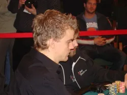 Peter Jepsen looks forward to a massage at the final table