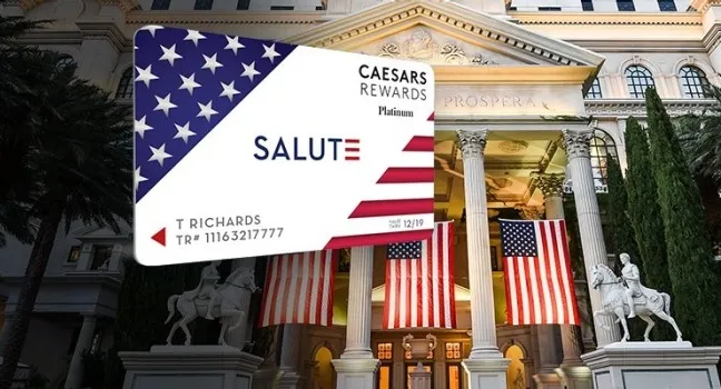 Caesars Rewards Salute Card