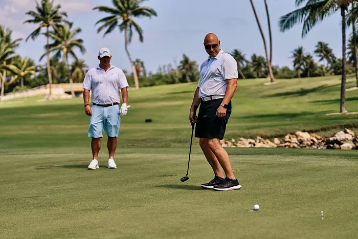 Tom Wheaton on the golf course