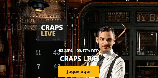 Craps dados com dealer ao vivo betfair