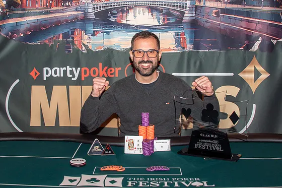 Vítor Hugo Rebelo campeão do €2.500 NLH High Roller do Irish Poker Festival
