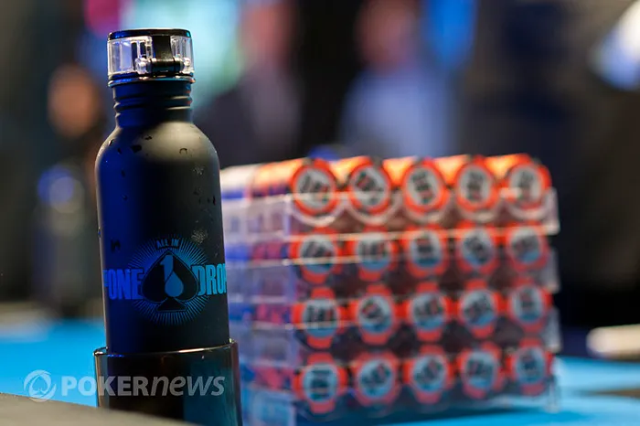 One Drop water bottles and chip