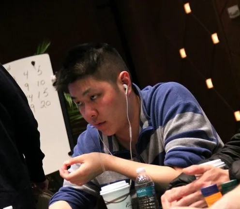 Andy Hwang on Day 1A of Event 8 ($250k Guaranteed at the 2014 Borgata Winter Poker Open)