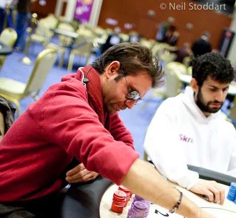 Charalampos Kapernopoylos is our chip leader