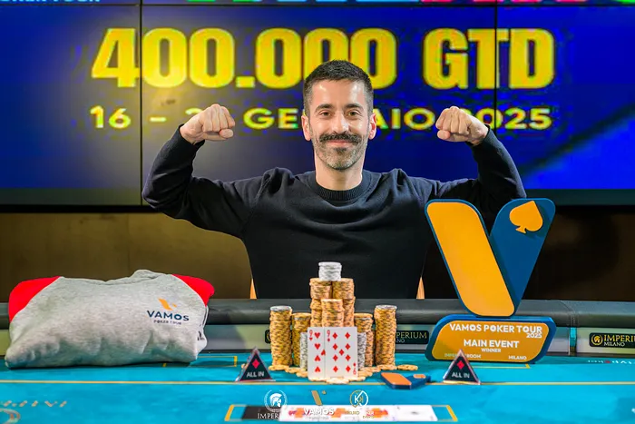 Bruno David campeão Vamos Poker Tour