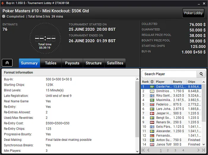 poker masters online plo series