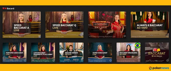 Jogue Baccarat ao vivo no Betfair Casino