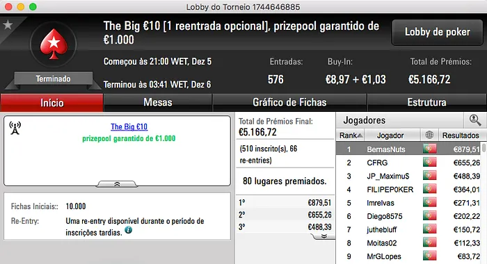07ThePapi Vence The Big €100 PokerStars.pt & Mais 104
