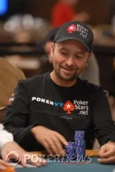 Daniel Negreanu surged during the final level to move into contention