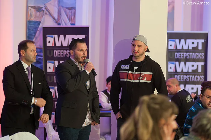 Chris Torina (center) and Michael Mizrachi (right)