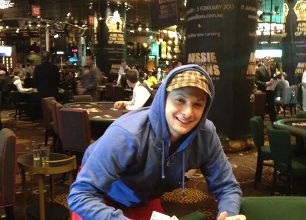 Jesse McKenzie after winning the freeroll. Picture courtesy of his Twitter.