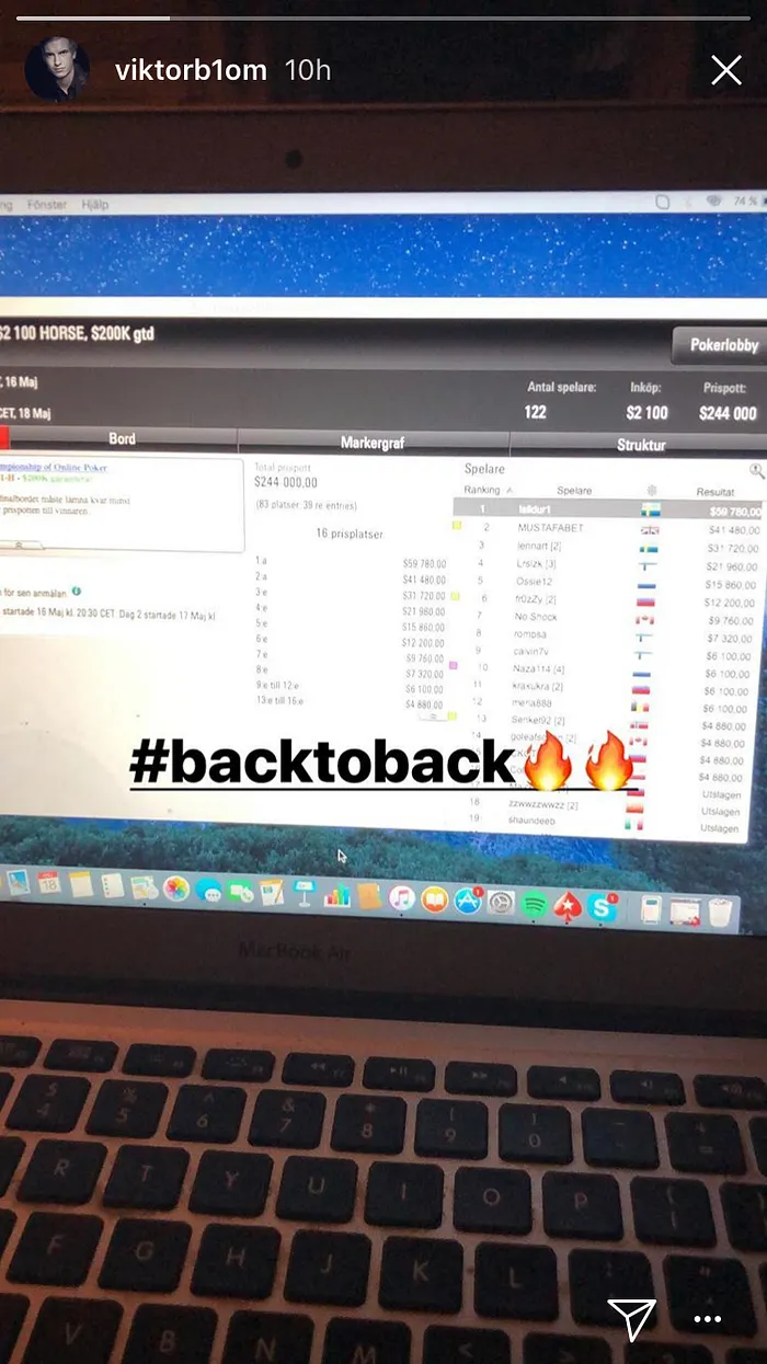 Viktor "Isildur1" Blom Ships Back to Back HORSE COOP Titles 101