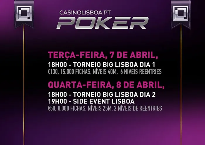 Hoje às 18:00 - Big Lisboa 1 no Casino Lisboa 101