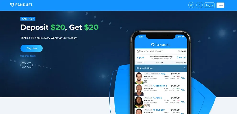FanDuel Sportsbook welcome bonus