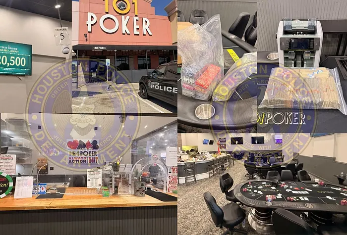 Houston police raided 101 Poker Club in Texas
