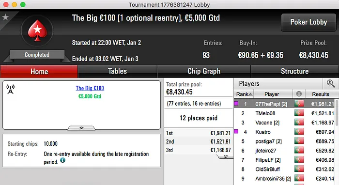 Francisco "07ThePapi" Oliveira Lidera Sessão de Segunda na Stars.pt 101