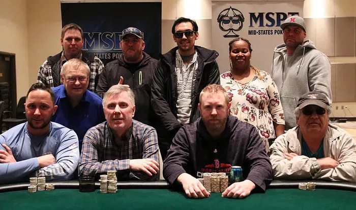 The MSPT Tropicana Evansville Regional final table